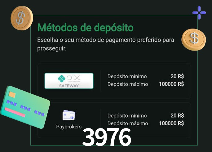 O cassino 3976 oferece uma grande variedade de métodos de pagamento